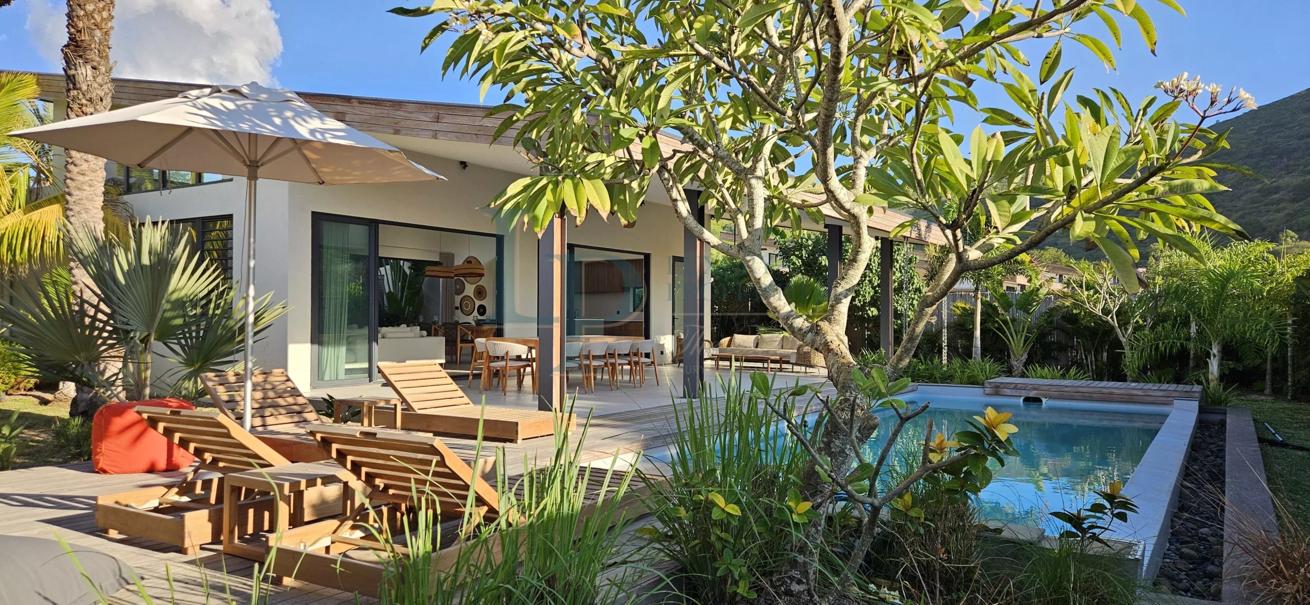 Villa de luxe à l’île Maurice située à Tamarin avec piscine privée