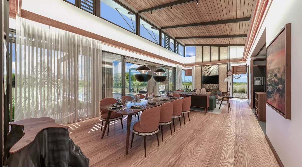 Maison à construire sur un domaine de golf dans l’Ouest de l’île Maurice