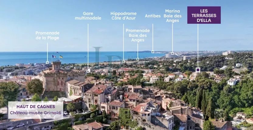 Résidence de standing – Cagnes-sur-Mer Les Terrasses d’Ella- 3 pièces