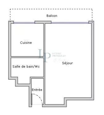 Courbevoie — Studio de 32 m² avec balcon filant Sud-Est, à réinventer